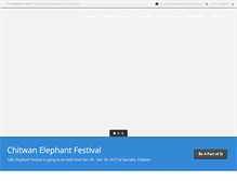 Tablet Screenshot of chitwanelephantfestival.org